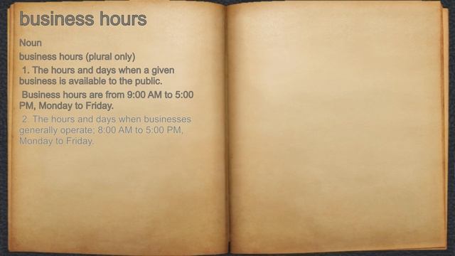What does business hours mean? смотреть онлайн