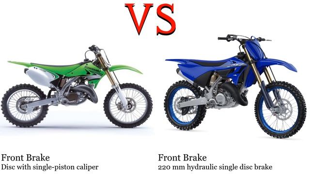 Kawasaki KX 125 vs Yamaha YZ 125 Test specification comparison смотреть онлайн