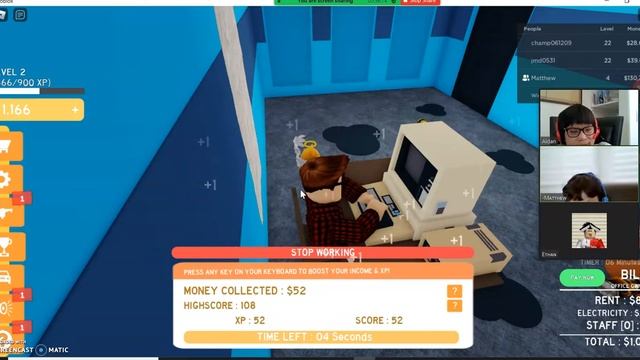 Playing (Roblox Online Business Simulator!)