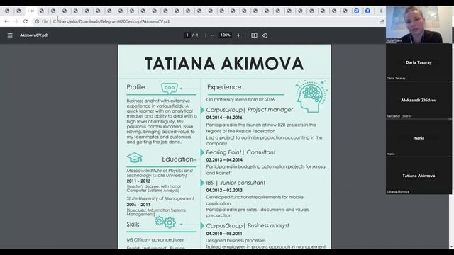 Разбираем резюме с экспертом AgileFluent: CV Review смотреть онлайн