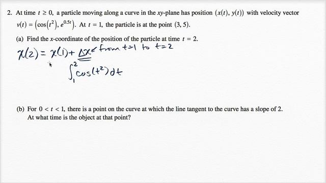 2015 AP Calculus BC 2a | AP Calculus BC solved exams | AP Calculus BC | Khan Academy смотреть онлайн