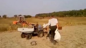 самодельный трактор ЗИД с ременной передачей