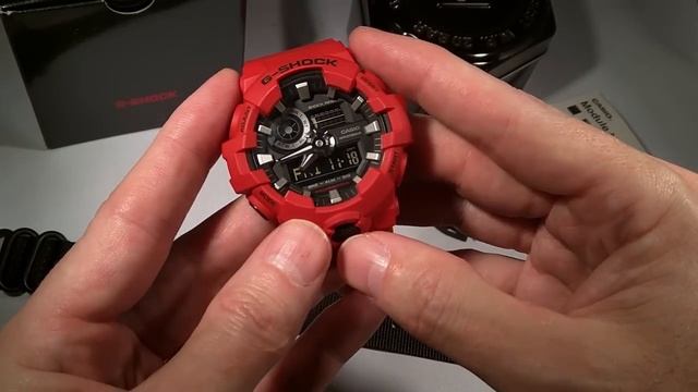 Casio GShock GA700 GA-700 wrist watch First Look, demo review of functions смотреть онлайн