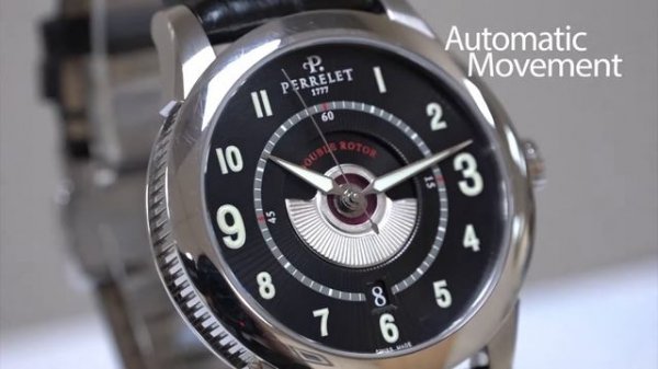 Perrelet Double Rotor in Steel Ref No. A1006/3