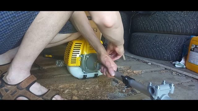 Чемпион бензокоса, она точно чемпион!