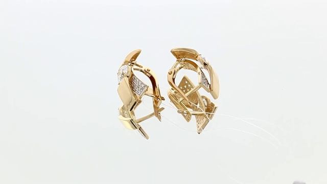 Золотые серьги Александра с Swarovski кл3380а-62ск смотреть онлайн