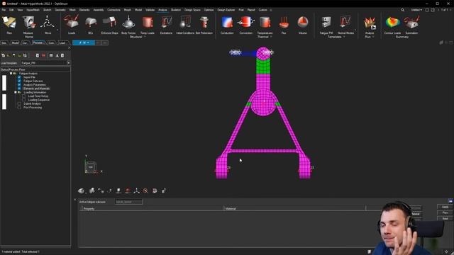 Altair Hyperworks 2022.1 Fatigue (S-N Life) Process Manager Tutorial (OS-HWX-T: 6010) смотреть онлайн