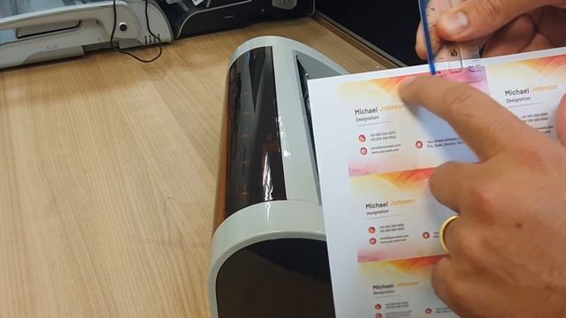 Using the Galaxy Business Card Cutter with Template Set Up смотреть онлайн