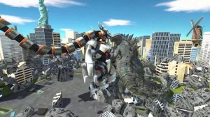 Epic Kaiju War Team Mechagodzilla VS Team Godzilla Earth Animal Revolt Battle Simulator ARBS