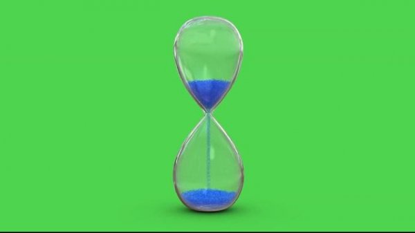 Песочные часы на хромакее