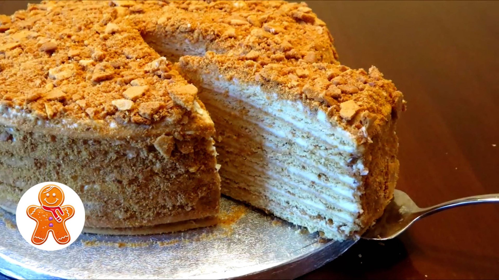 Медовый торт "Рыжик" смотреть онлайн