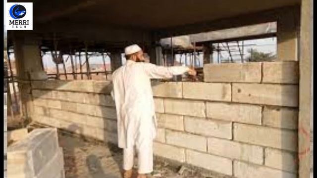 New Smart Concrete Blocks Technology Without cement mortar | Modern House Construction Technology смотреть онлайн