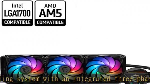 MSI MAG CoreLiquid 360R V2 - AIO ARGB CPU Liquid Cooler - Rotating Cap Design - LGA 1700 Ready - 36