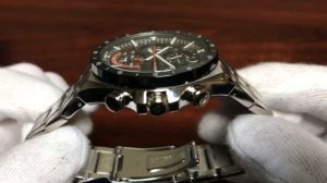 Unboxing Casio Edifice EQS-920 Steel Solar Powered Chronograph Watch EQS920DB-1AV