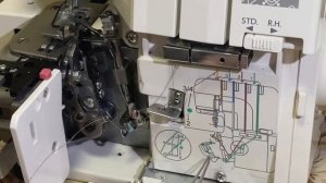 Заправка оверлока JANOME ML785