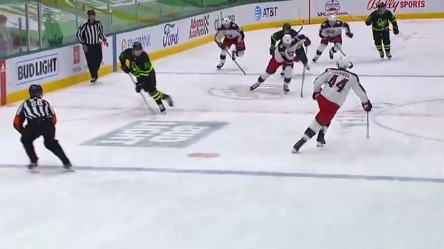 Denis Gurianov's great 2 on 1 goal vs Blue Jackets (2021) смотреть онлайн