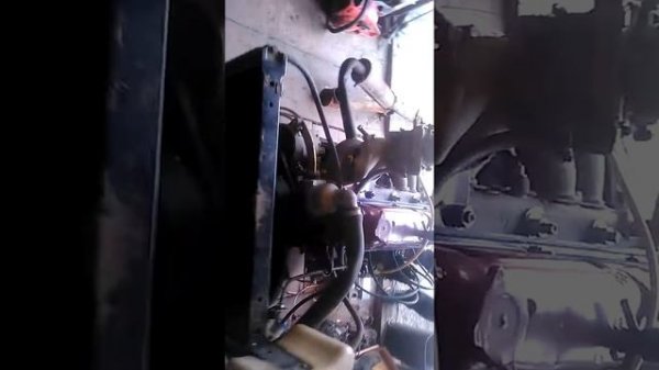 Первый запуск уаз мотора на стенде.