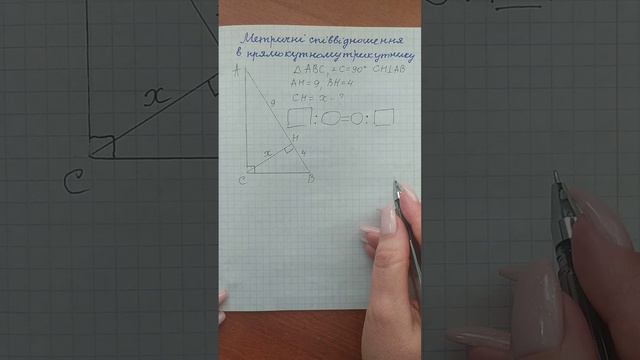 Мультитест-2023. Метричні співвідношення в прямокутному трикутнику (висота♾) смотреть онлайн