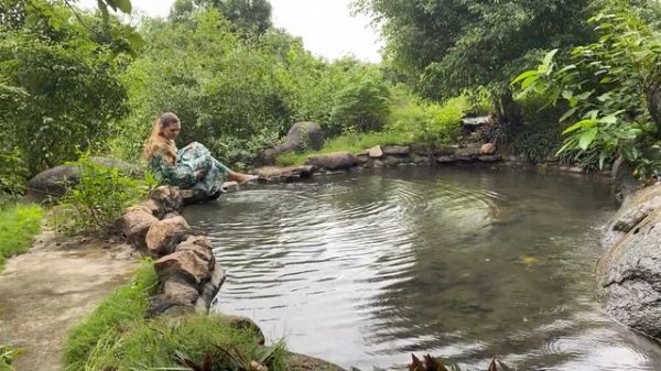 Wet dress • Wet look • Natural spring reservoir • get wet in clothes • Wetlook