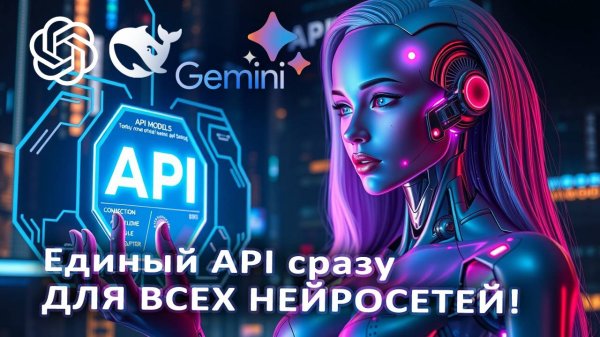 Единый API сразу ДЛЯ ВСЕХ НЕЙРОСЕТЕЙ! GPT, DeepSeek, Gemini, Claude,  и др. модели – без VPN!
