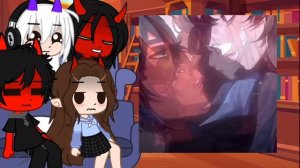 Реакция ✨но Руня попала в школу Демонов👀 на Руню 🐰