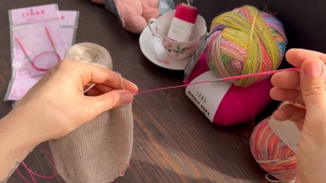 Розовые спицы Lykke Blush - отзыв, первые впечатления