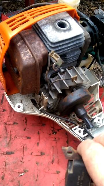 Sthil FS 45 String trimmer repair. Ignition coil replacement. смотреть онлайн