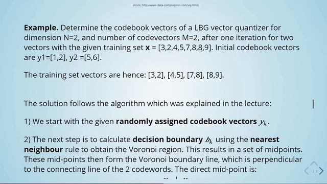Advanced Digital Signal Processing - 05 Vector Quantizer (VQ) and Linde-Buzo-Gray (LBG) Algorithm смотреть онлайн