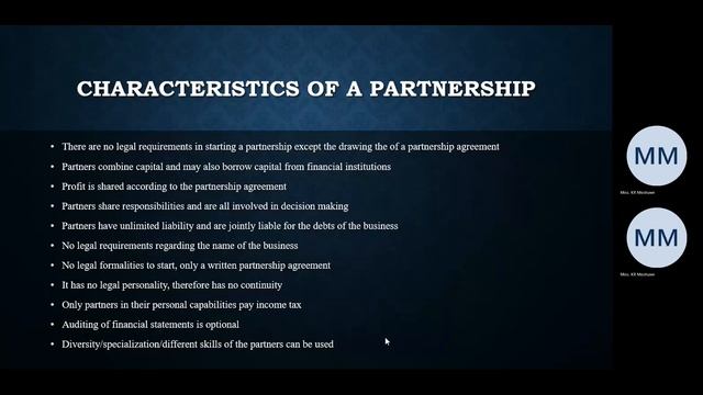 Grade 10 Business Studies Forms of Ownership Partnership смотреть онлайн