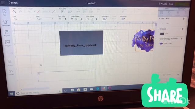 Cricut tutorial/Print and cut/DIY business cards смотреть онлайн
