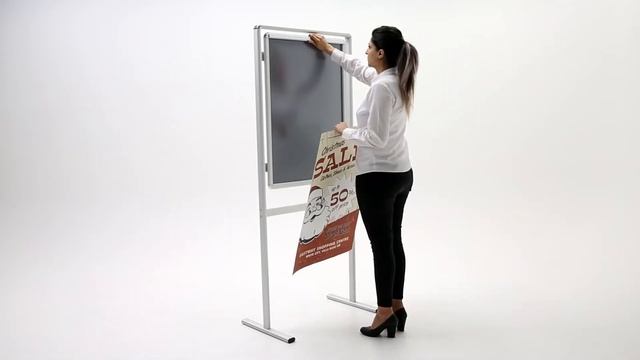 A1 Poster Display Stand with Literature Shelf - Assembly Guide смотреть онлайн