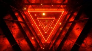 4K Seamless Loop Motion Graphics Of Flying Into Triangle | Animated Music Video