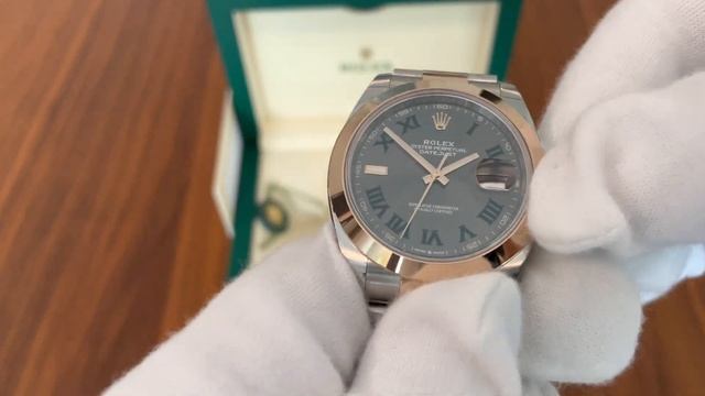 Unboxing Rolex Datejust 126303 Wimbledon Men's Watch 41 Mm