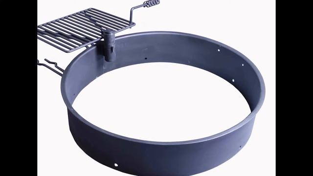Review: 36 Steel Fire Ring with Cooking Grate Campfire Pit Park Grill BBQ Camping Trail смотреть онлайн
