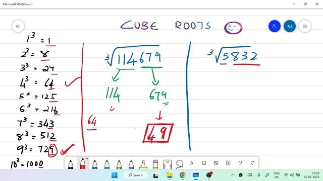Finding CUBE ROOTS in just 5 seconds 😨| simple trick explanation in English ✨ 😃 смотреть онлайн