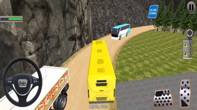impossible hill bus driver 3d | best hill bus game | android game part 1 смотреть онлайн