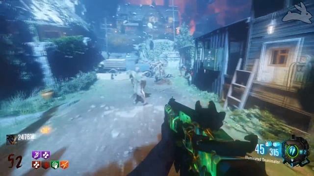 ICR-1 W/ GOD MASK On Round 50+ - "REVELATIONS" (BO3 Zombies) смотреть онлайн