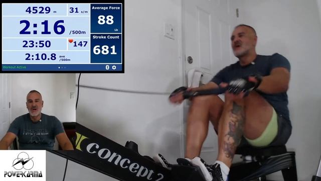 10,000 Meter Row on the Concept2 Model D Indoor Rowing Machine смотреть онлайн