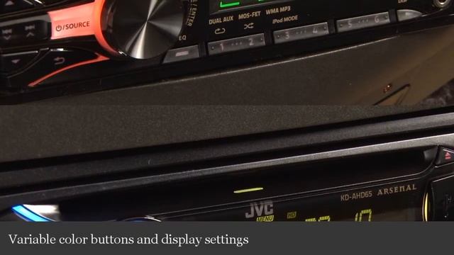 JVC Arsenal KD-AHD65 CD Receiver Display & Controls Demo | Crutchfield Video смотреть онлайн