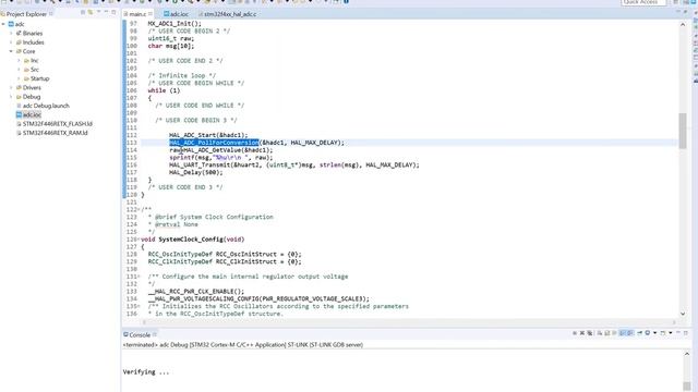 6) STM32 Conversione digitale analogico. ADC LED POTENZIOMETRO смотреть онлайн