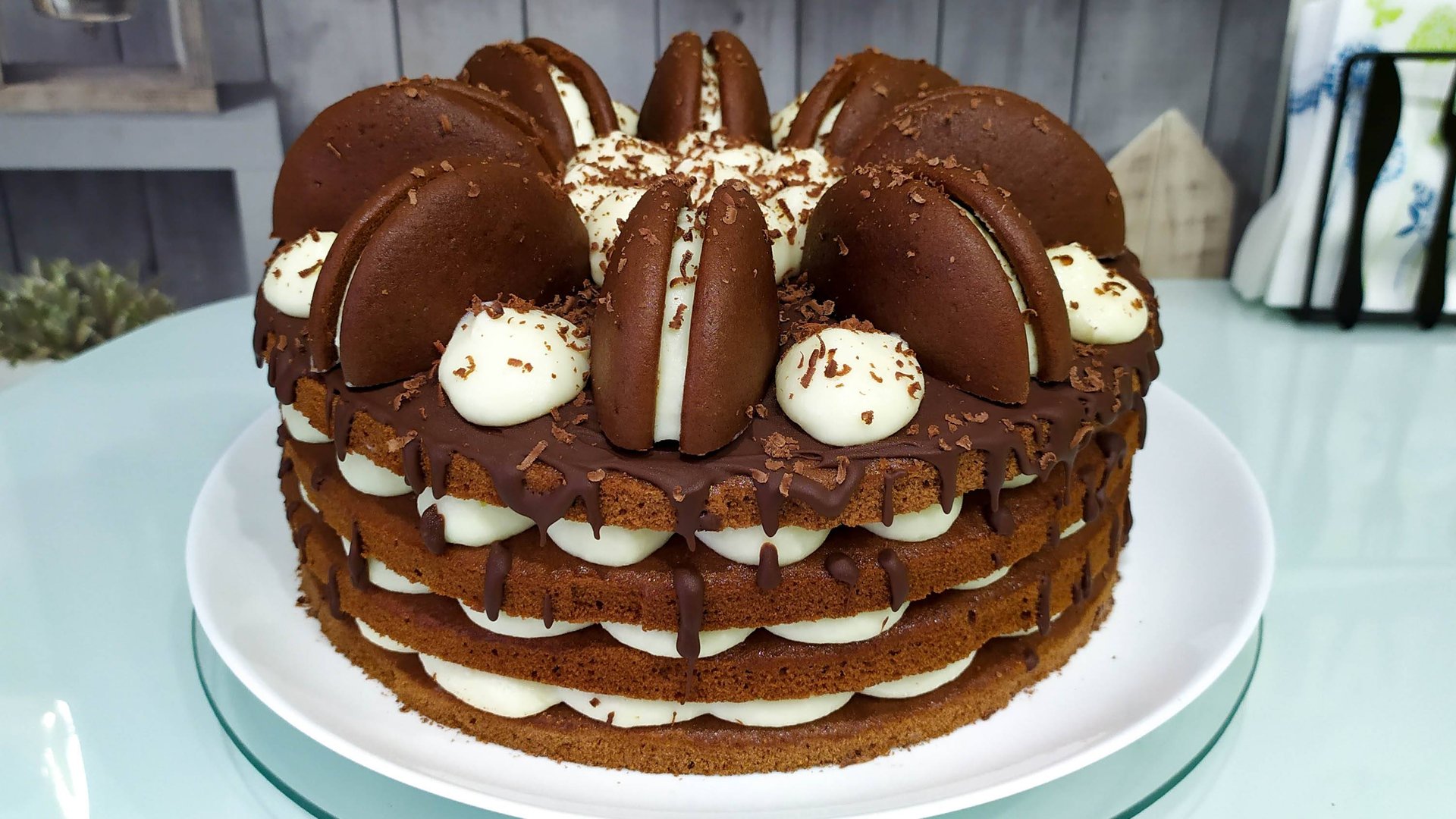 Торт ВУПИ ПАЙ ☕ СМЕТАННЫЙ КРЕМ со вкусом мороженого смотреть онлайн