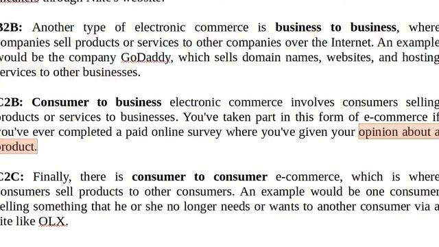 E Commerce, Its Types, Advantages And Disadvantages