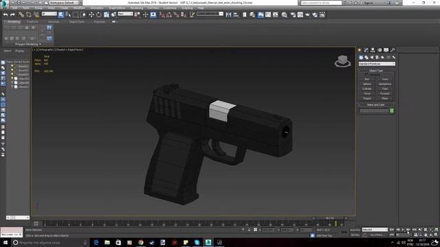 Lowpoly USP-S Animation Test [3dsMax]