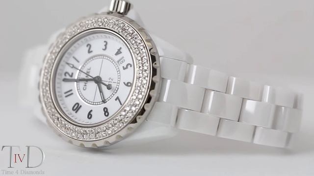 Chanel J12 Round Brilliant Diamonds 33mm Quartz in white ceramic (T4D) watch review смотреть онлайн