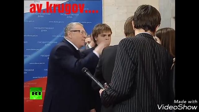 Жириновский напал на беременную журналистку... смотреть онлайн