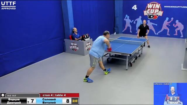13:00 Борцов Дмитрий (3:2) Соловей Виталий стол 4 ЮГ-1 14.09.21 смотреть онлайн