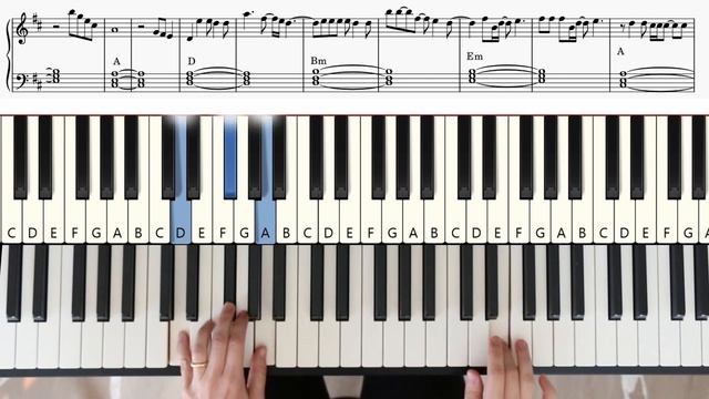 How To Play - LAST CHRISTMAS - WHAM - Easy Piano Tutorial + Sheet смотреть онлайн
