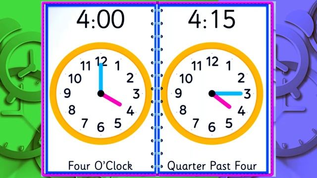 TELLING THE TIME: QUARTER / HALF / O'CLOCK / TO / PAST смотреть онлайн