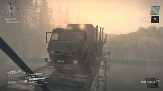 Spintires: MudRunner Багнутый камаз - горе в семье ч.2 (без его участия) смотреть онлайн