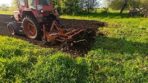 трактор т25 с фрезой и сошниками